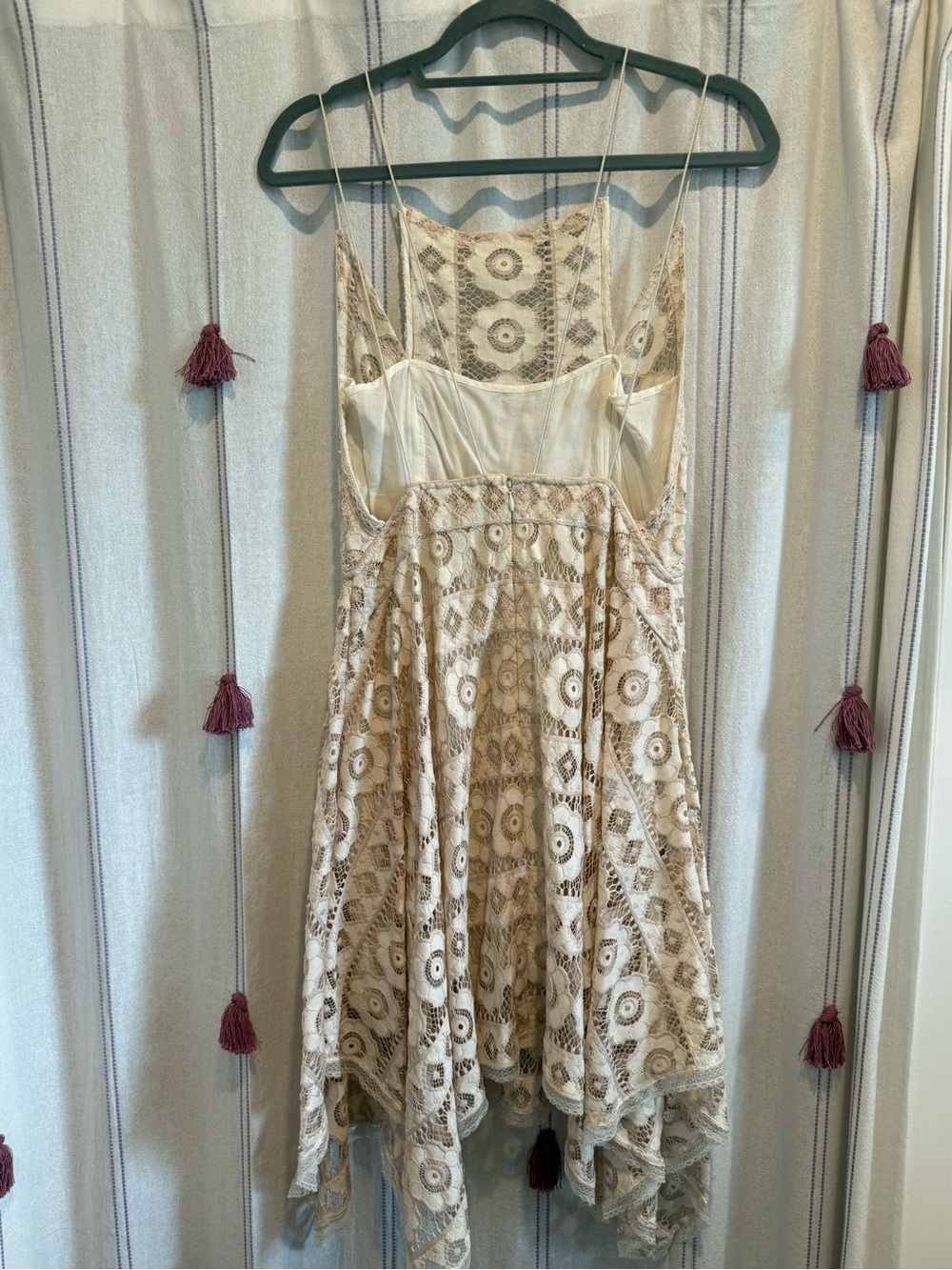 Free People Just Like Honey crochet Lace Dress - size 6 - Picture 5 of 11